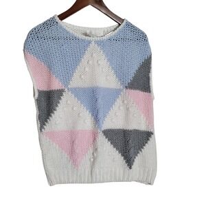 Vintage 80's Persuasion Sweater Vest Woman's Size Medium